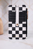 Black & White Checkered Essentials Only Zippered Wallet - Whiskey Skies - DM MERCHANDISING