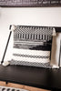 Black & White Loom Woven Pillow W/ Tassels - Whiskey Skies - K&K INTERIORS