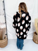 Black & White Pumpkin Print Cardigan - Whiskey Skies - BLAKELEY