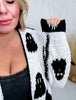 Black & White Reversible Ghost Print Cardigan - Whiskey Skies - BIRD & CO