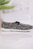 Black & White Sherpa Lined Sneakers - Whiskey Skies - VERY G