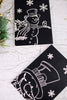 Black & White Snowman Wall Signs (2 Styles) - Whiskey Skies - WT COLLECTION