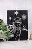 Black & White Snowman Wall Signs (2 Styles) - Whiskey Skies - WT COLLECTION
