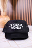 Black & White Whiskey Women Snapback Trucker Hat - Whiskey Skies - RODEO HIPPIE