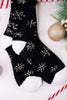 Black & White Winter Snowflake Socks - Whiskey Skies - CRESCENT SOCK COMPANY