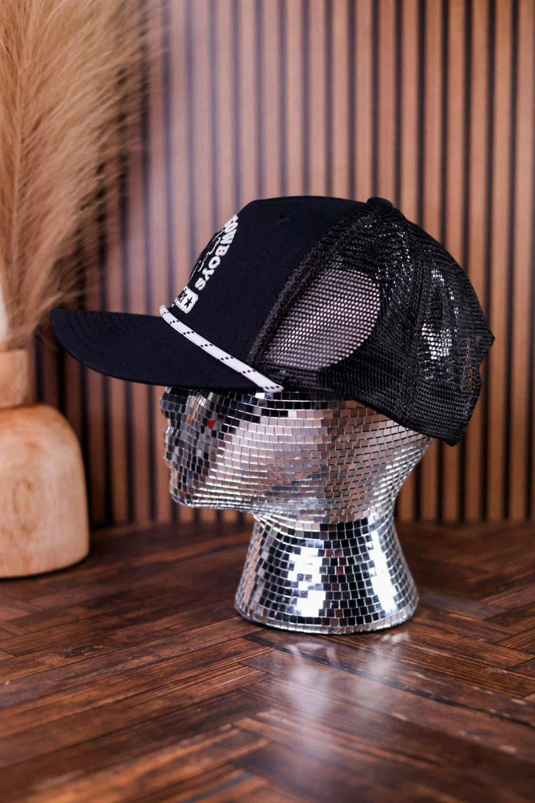 Black & White Wrangler "Long Live Cowboys" Trucker Hat - Whiskey Skies - CAPX