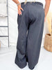 Black Wide Leg Lounge Pants With Leopard Fade & Rhinestones - Whiskey Skies - DAVI & DANI