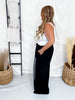 Black Wide Leg Lounge Pants With Leopard Fade & Rhinestones - Whiskey Skies - DAVI & DANI