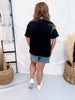 Bloom & Boots Short Sleeve Graphic Tee - Whiskey Skies - BAR TABS WHOLESALE