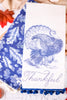 Blue and White Harvest Themed Kitchen Towels (2 Styles) - Whiskey Skies - 180 DEGREES