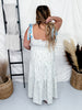 Blue Floral Smocked Maxi Dress - Whiskey Skies - J.NNA
