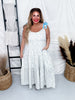 Blue Floral Smocked Maxi Dress - Whiskey Skies - J.NNA