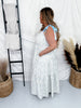 Blue Floral Smocked Maxi Dress - Whiskey Skies - J.NNA