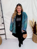 Blue Multi - Colored Ombre Sweater Cardigan - Whiskey Skies - ADORA