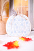 Blue & White Floral Pattern Pumpkin Tabletop Sitter - Whiskey Skies - TRANSPAC