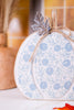 Blue & White Floral Pattern Pumpkin Tabletop Sitter - Whiskey Skies - TRANSPAC