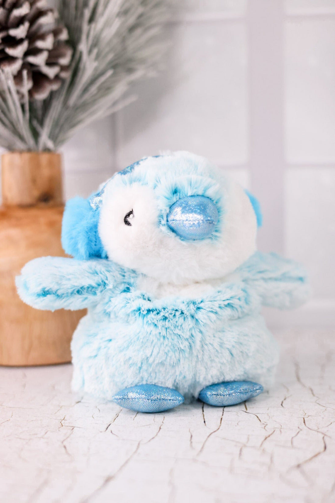 Blue Winter Penguin Junior Warmie - Whiskey Skies - WARMIES