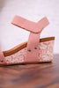 Blush Devon Wedges - Whiskey Skies - VERY G