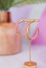 Blush Gold Sequin Hoop Earring - Whiskey Skies - INK+ALLOY