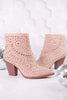 Blush Line Dance Rhinestone Booties - Whiskey Skies - CORKYS FOOTWEAR