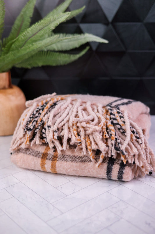 Blush Luz Scarf - Whiskey Skies - SHIRALEAH