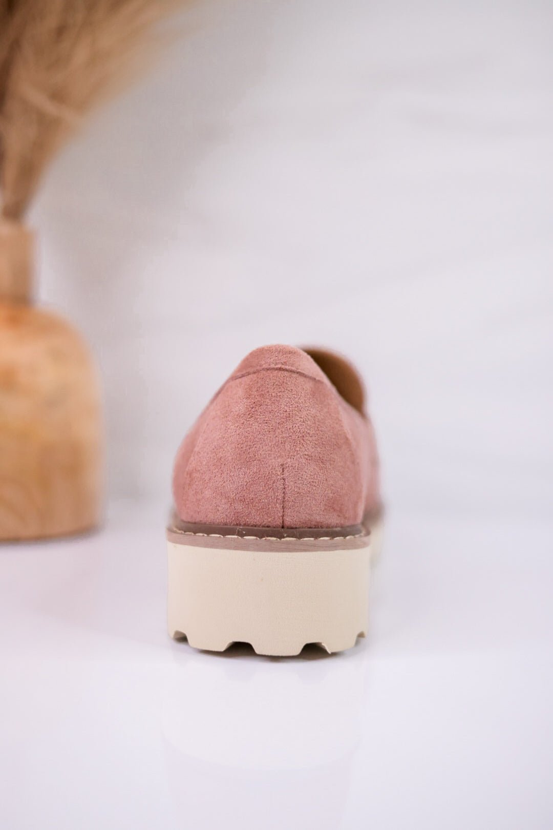 Blush Pink Loafers with Chain Detail - Whiskey Skies - CORKYS FOOTWEAR