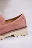 Blush Pink Loafers with Chain Detail - Whiskey Skies - CORKYS FOOTWEAR