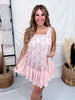 Blush Rose Floral Print Sleeveless Tiered Dress - Whiskey Skies - J.NNA