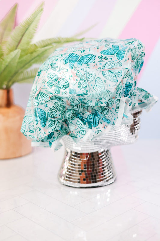 Boho Butterfly Shower Cap - Whiskey Skies - ORE ORIGINALS