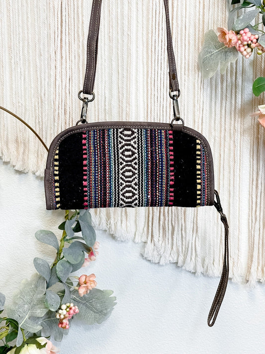 Boho Clutch/Crossbody Bag - Whiskey Skies - OLAY BAGS