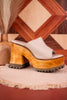 Bone Block Party Platform Open Toe Sandals - Whiskey Skies - CORKYS FOOTWEAR