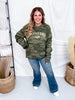 Bonfire Club Camo Long Sleeve Sweatshirt - Whiskey Skies - SOUTHERN BLISS COMPANY
