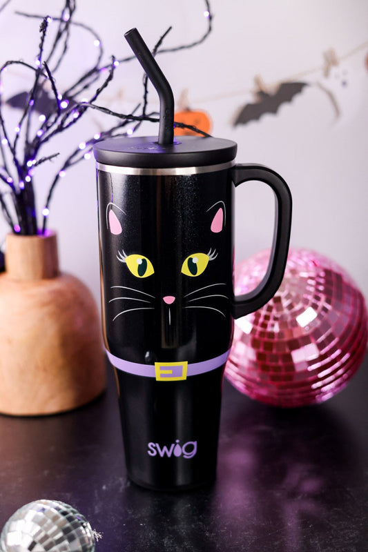 Boo Crew Black Cat 40oz Mega Mug - Whiskey Skies - SWIG LIFE