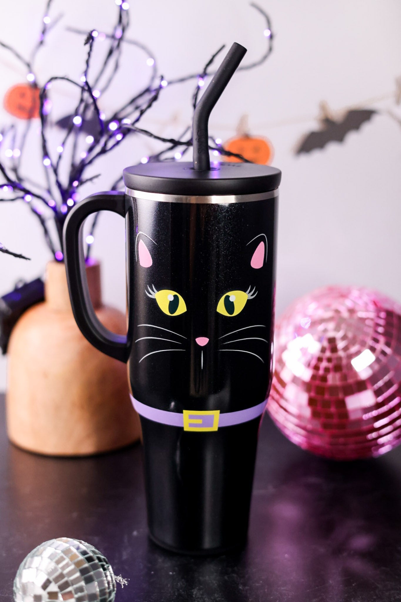 Boo Crew Black Cat 40oz Mega Mug - Whiskey Skies - SWIG LIFE