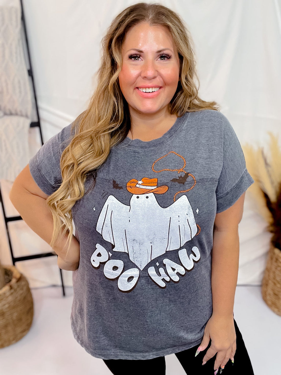 Boo Haw Cowboy Ghost Top - Whiskey Skies - SEW IN LOVE