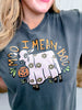 Boo, I Mean MOO Graphic T-Shirt - Whiskey Skies - THE LATTIMORE CLAIM