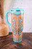 Boot Scootin' Turquoise 40oz Mega Mug - Whiskey Skies - SWIG LIFE