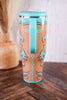 Boot Scootin' Turquoise 40oz Mega Mug - Whiskey Skies - SWIG LIFE