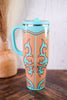 Boot Scootin' Turquoise 40oz Mega Mug - Whiskey Skies - SWIG LIFE