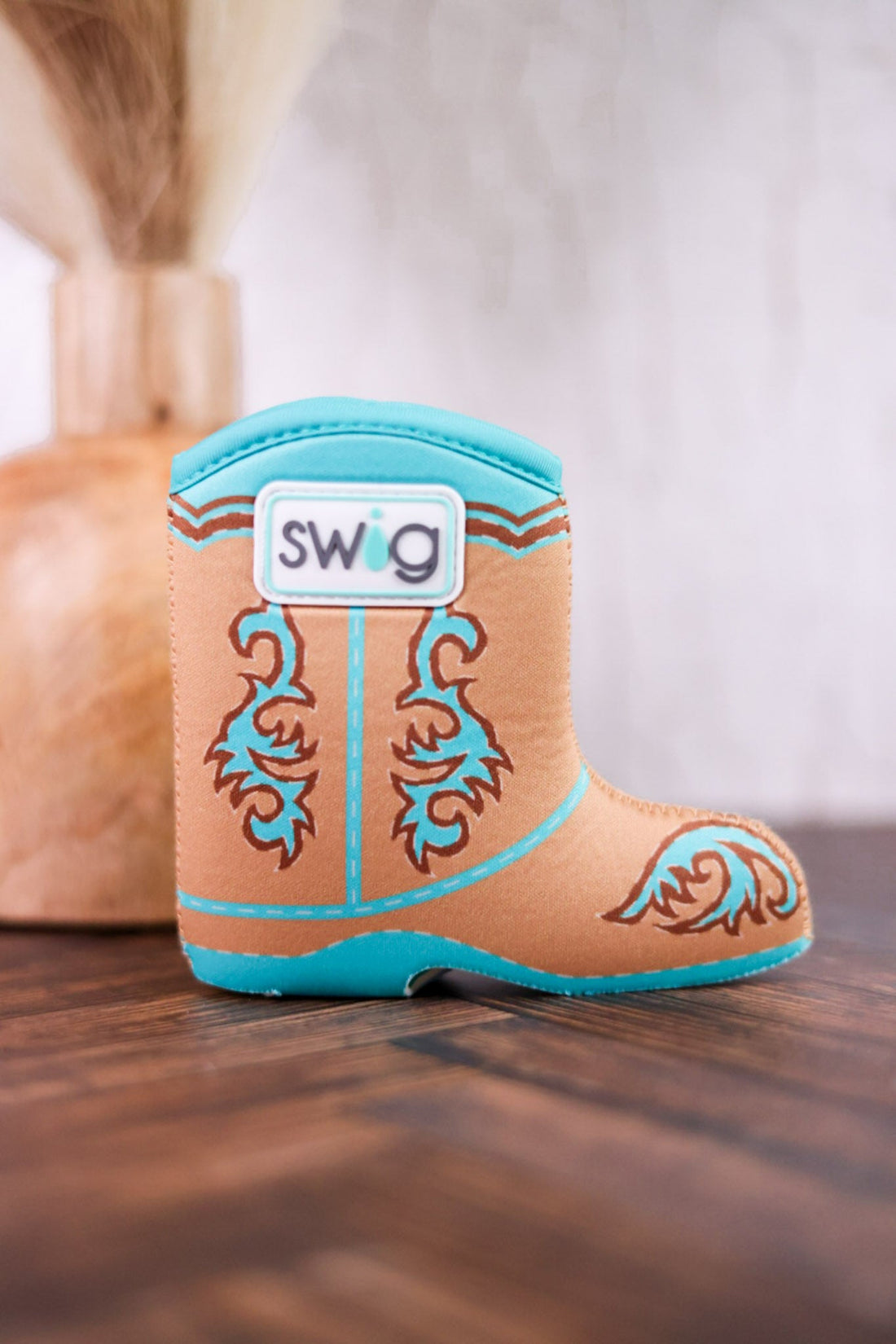 Boot Scootin' Turquoise Slim Can Coolie - Whiskey Skies - SWIG LIFE