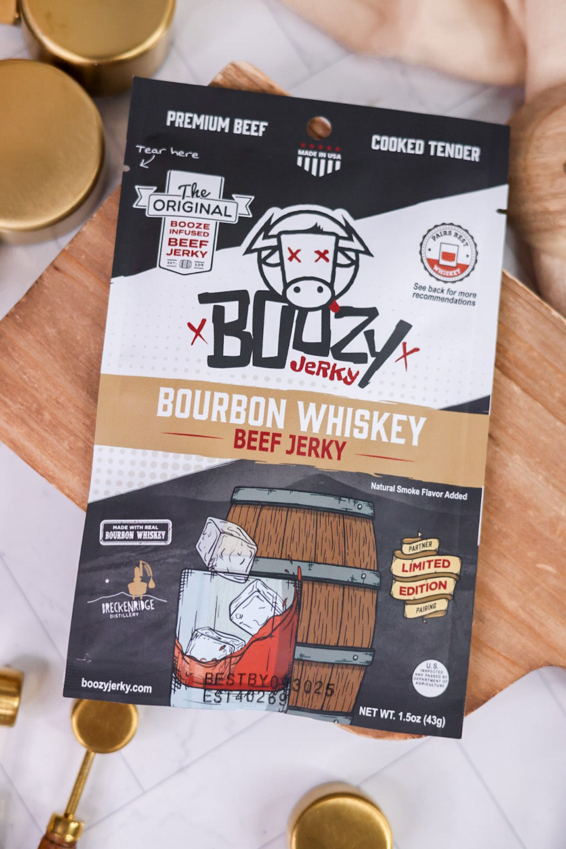 Boozy Jerky (8 Flavors) - Whiskey Skies - BOOZY JERKY