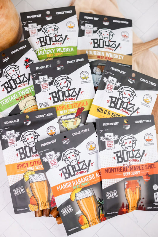 Boozy Jerky (8 Flavors) - Whiskey Skies - BOOZY JERKY