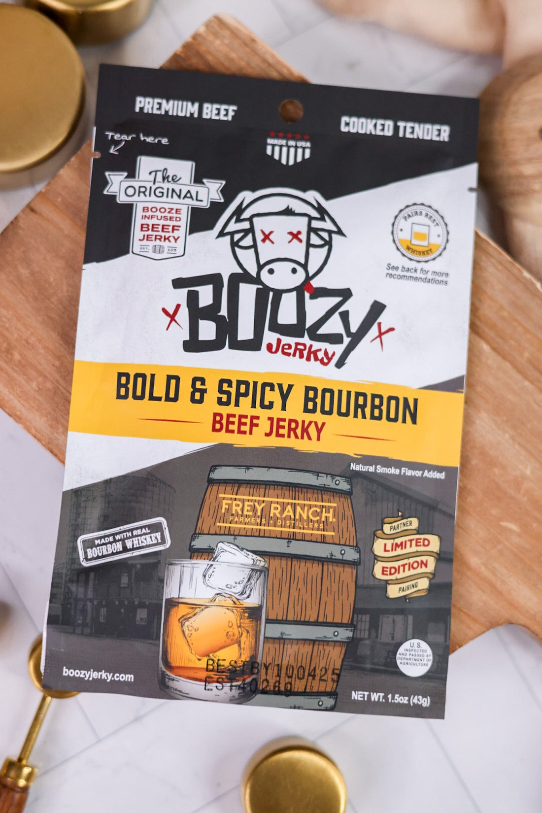 Boozy Jerky (8 Flavors) - Whiskey Skies - BOOZY JERKY