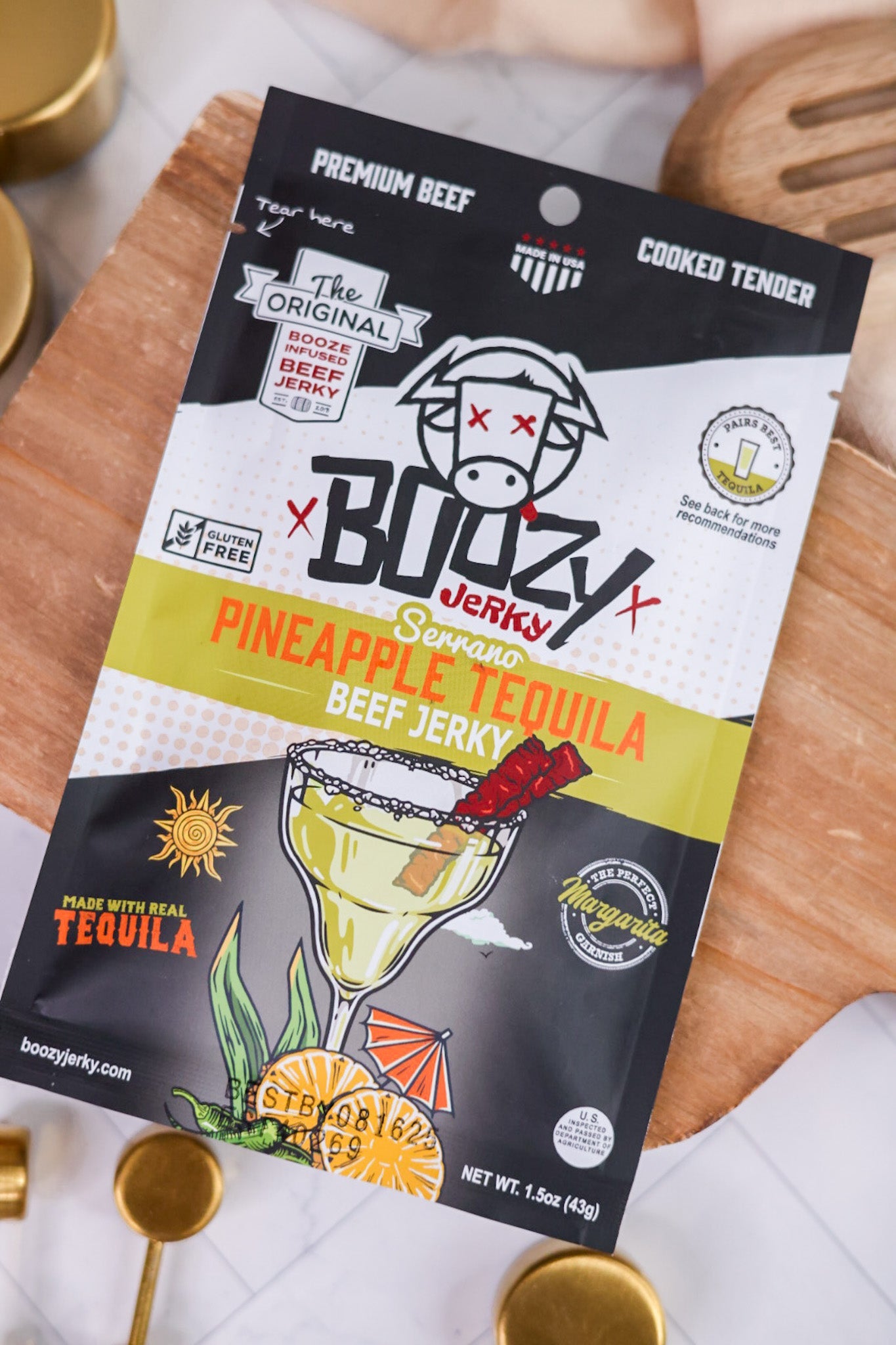 Boozy Jerky (8 Flavors) - Whiskey Skies - BOOZY JERKY