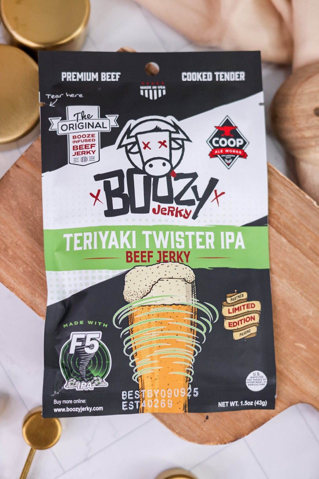 Boozy Jerky (8 Flavors) - Whiskey Skies - BOOZY JERKY