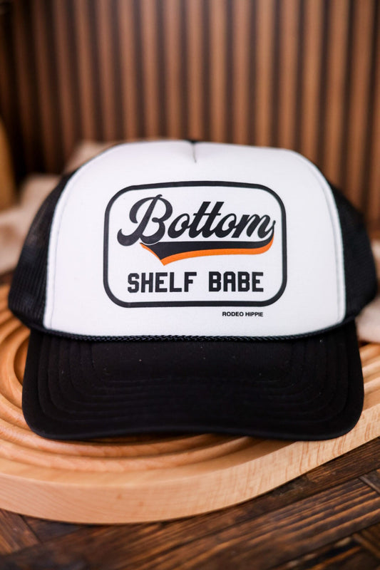 Bottom Shelf Babe Western Inspired Trucker Hat - Whiskey Skies - RODEO HIPPIE