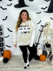 Bows & Skulls Bomba Sweatshirt - Whiskey Skies - SOUTHERN BLISS COMPANY