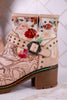 Branchout Floral Leather Boots With Antique Style Buckle - Whiskey Skies - SPRING FOOTWEAR