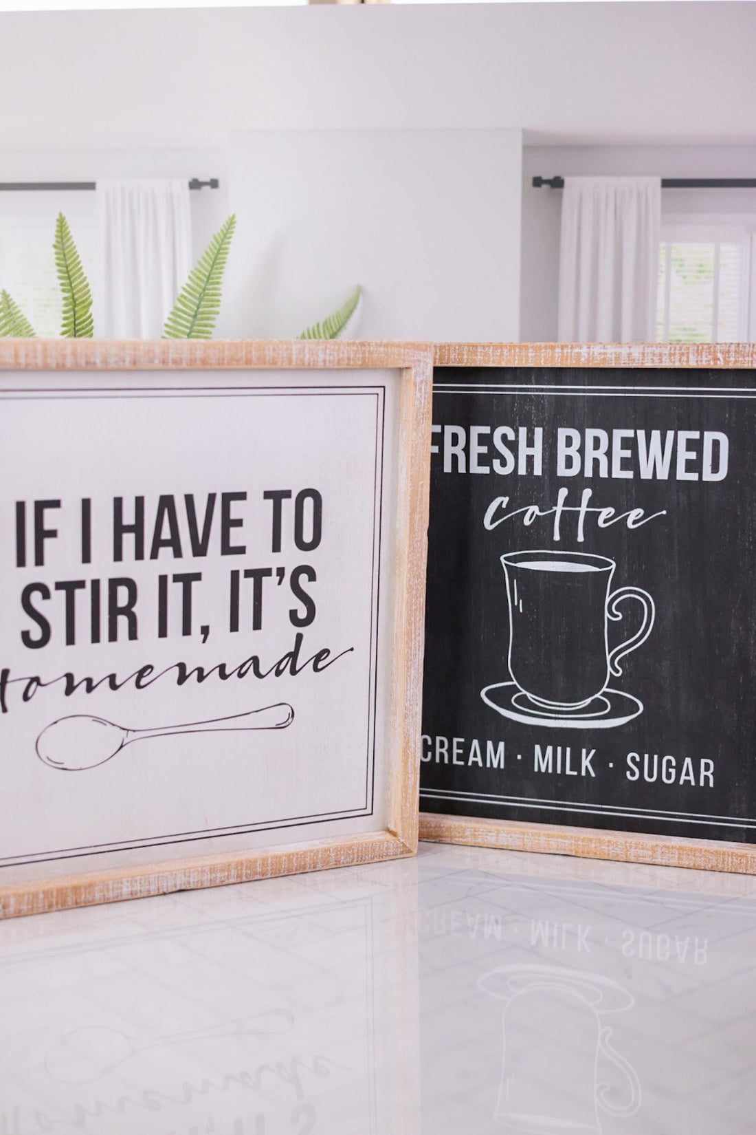 Brewed/Handmade Double Sided Wood Sign - Whiskey Skies - ADAMS & CO