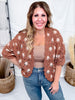 Brick & Latte Long Sleeve Open Knit Cardigan - Whiskey Skies - POL CLOTHING INC.